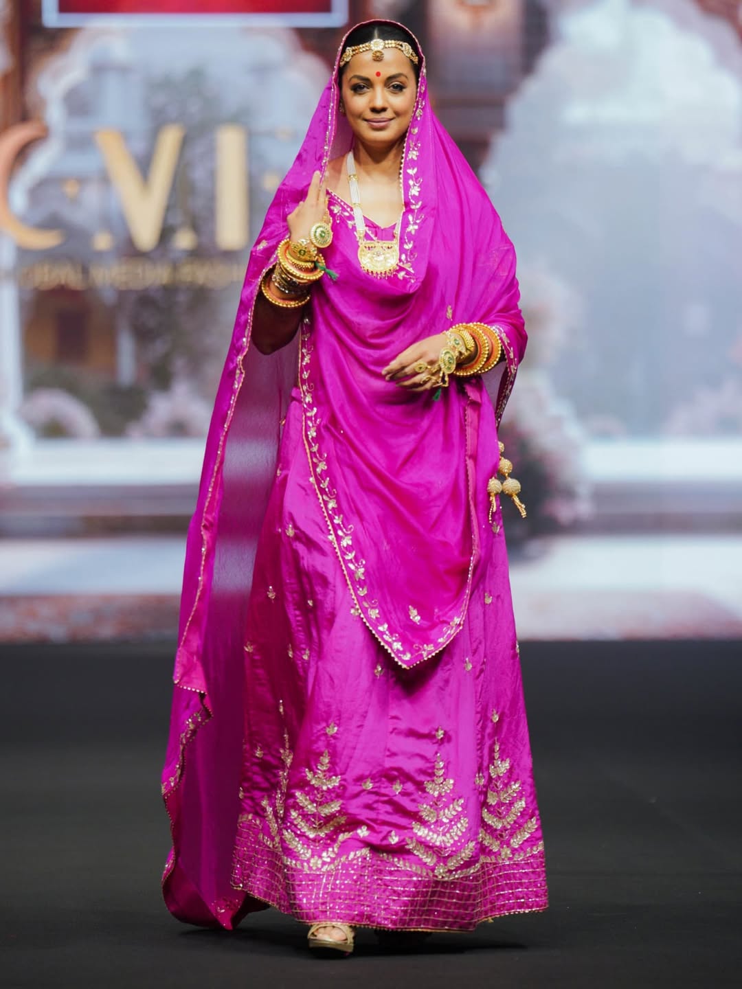 Traditional Fuschia Pink Lehenga