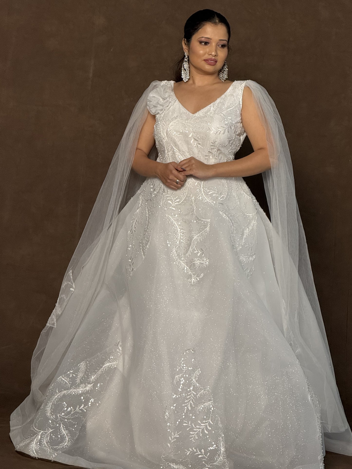 Sparkling White Bridal Gown